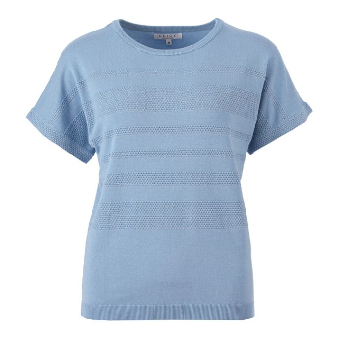 Enjoy Pullover Structuur 422560 Licht blauw Enjoy Pullover Structuur 422560 Licht blauw